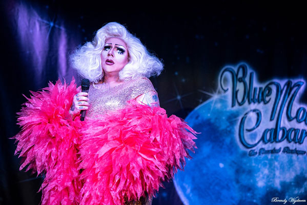 Gorgeoous Peggy Lee Cooperperforming at the Blue Moon Cabaret - The Decadent Burlesque Soiree by Boudoir Noir Production, Finest Vintage Entertainment!